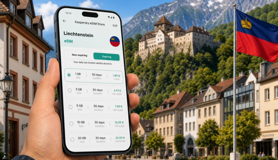 eSIM in Liechtenstein: mobile internet guide