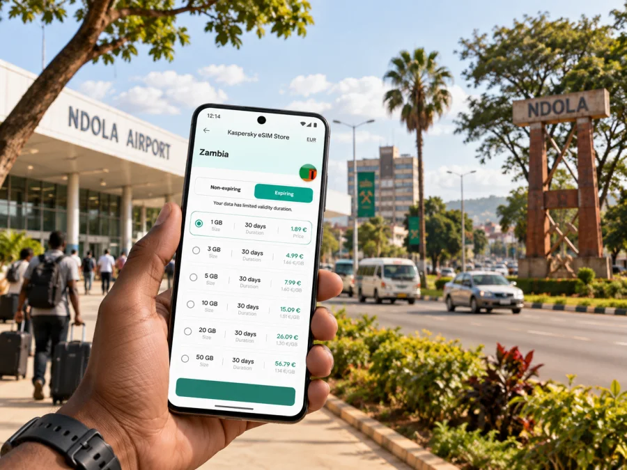 Ndola eSIM: Mobile Internet for City Travel