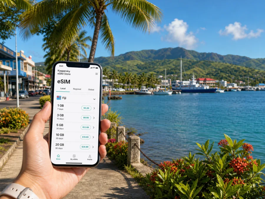 Lautoka eSIM: Mobile Internet for Fiji Travel