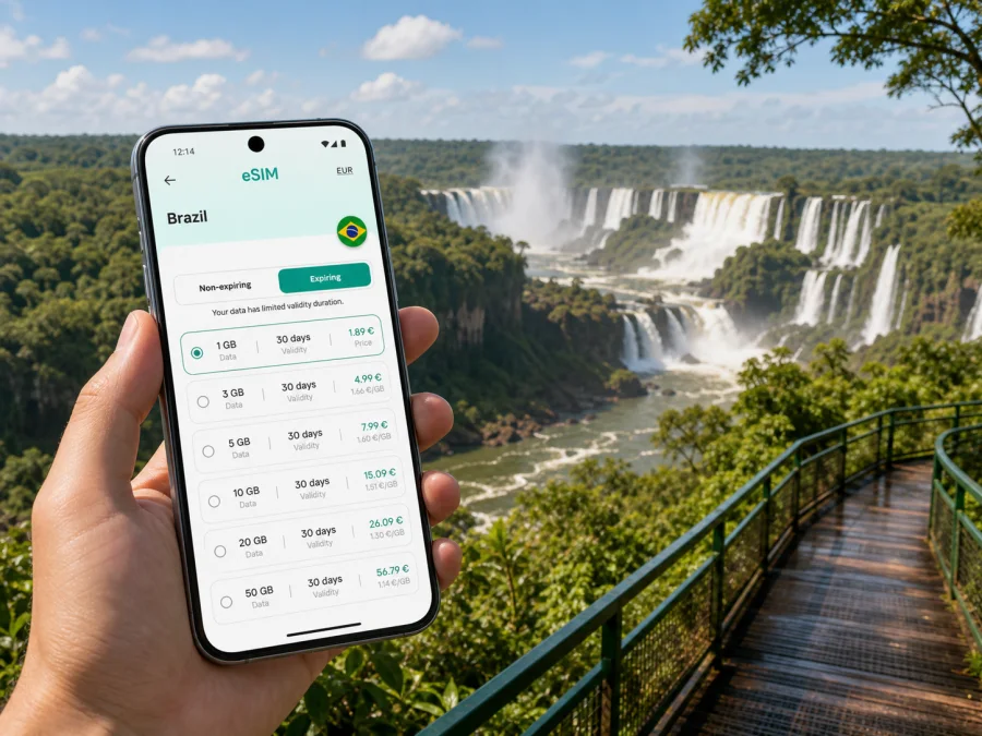 Foz do Iguacu eSIM for Mobile Internet