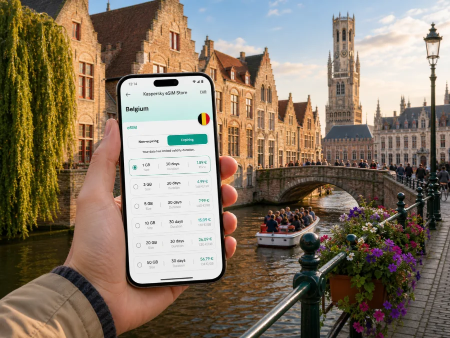 Bruges eSIM: Mobile Internet for Your Trip