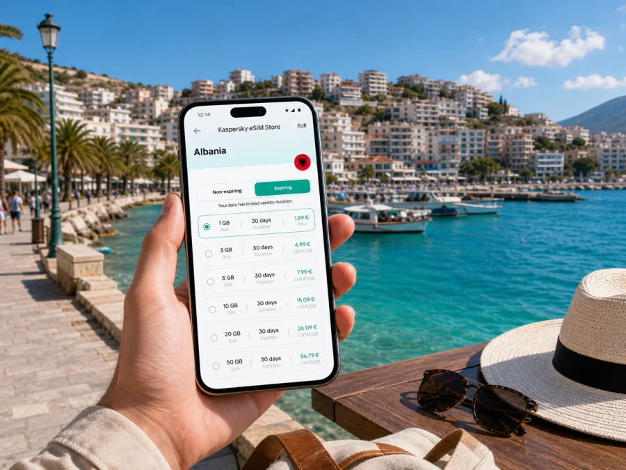 Sarande eSIM for mobile internet in Albania