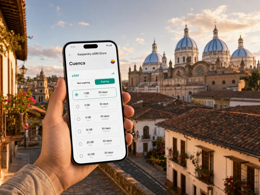 Cuenca eSIM: mobile internet for your trip