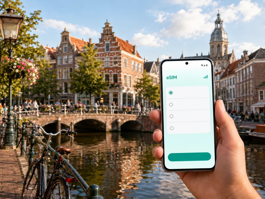 Leiden eSIM: mobile internet and connection guide