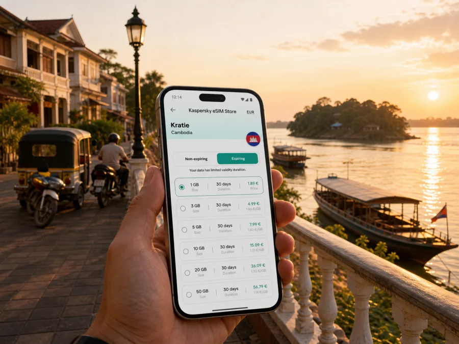 Kratie eSIM: mobile internet in Cambodia