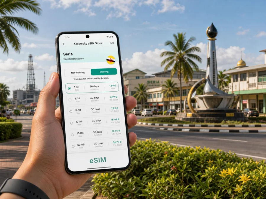 Seria eSIM for mobile internet in Brunei