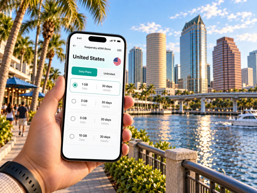 Tampa eSIM: Mobile Internet for Your City Trip