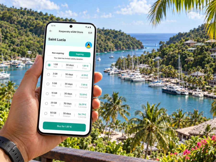 Marigot Bay eSIM: Mobile Internet in Saint Lucia