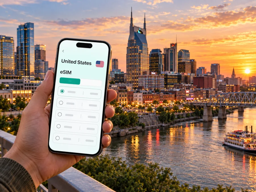 Nashville eSIM: Mobile Internet Travel Guide