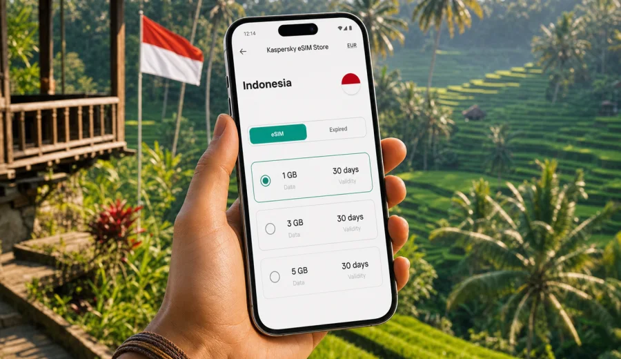 Indonesia eSIM: mobile internet for travel
