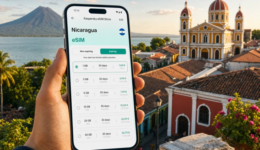 Nicaragua eSIM: mobile internet for travel