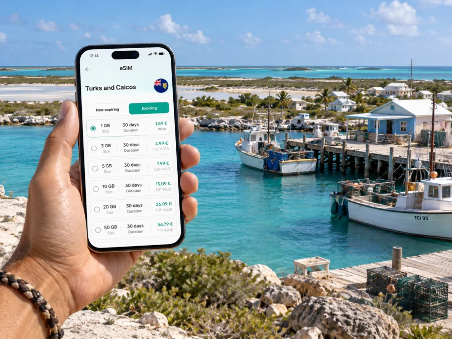 South Caicos eSIM: Mobile Data and Travel Tips