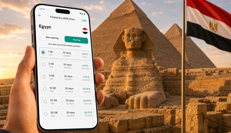 Egypt eSIM: mobile connection and internet