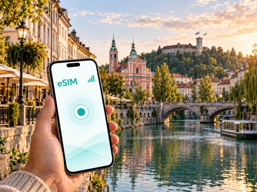 Ljubljana eSIM: Mobile Internet for Travel