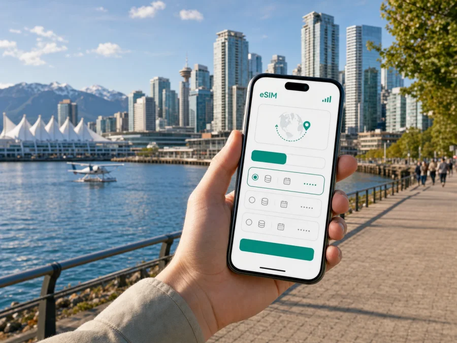 Vancouver eSIM for mobile internet