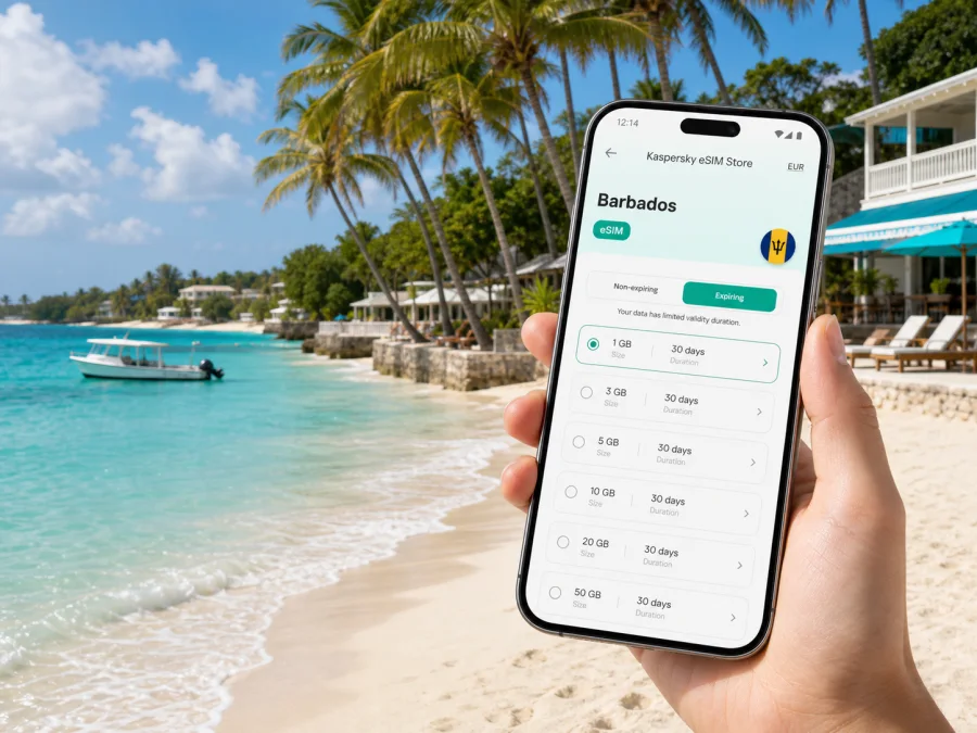 Mullins eSIM: mobile internet in Barbados