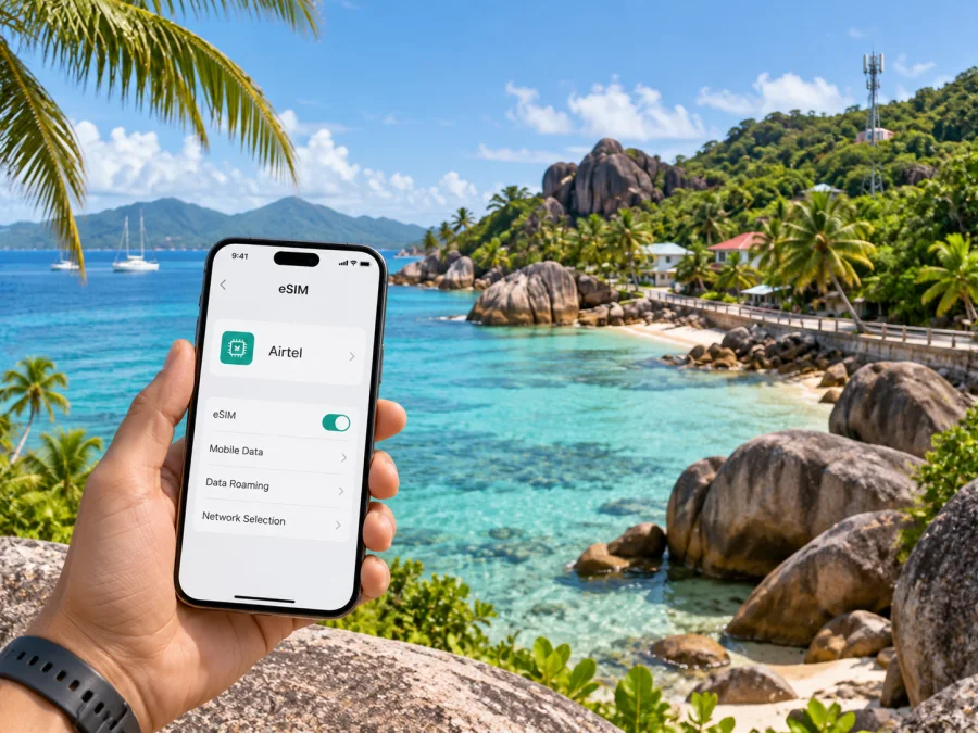 Airtel eSIM in Seychelles: setup and travel guide