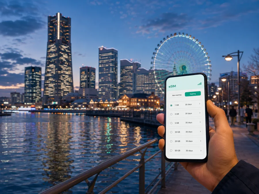 Yokohama eSIM: Mobile Internet for Your Trip