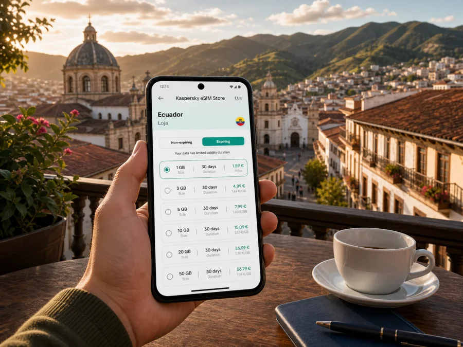 Loja eSIM: mobile internet for Ecuador travel