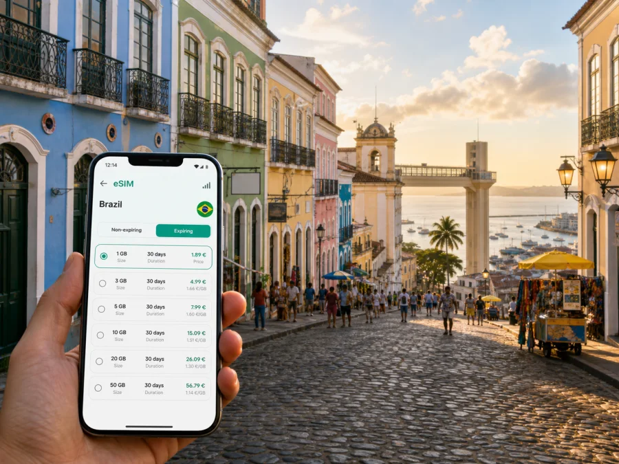 Salvador eSIM: mobile internet in Brazil
