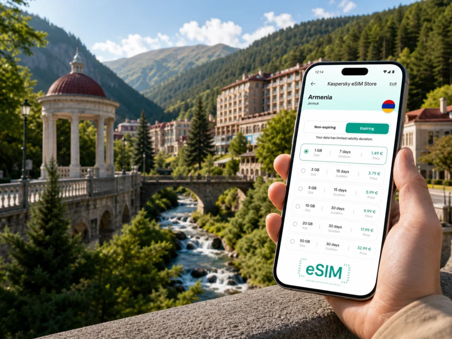 Jermuk eSIM: Mobile Internet for Armenia Travel