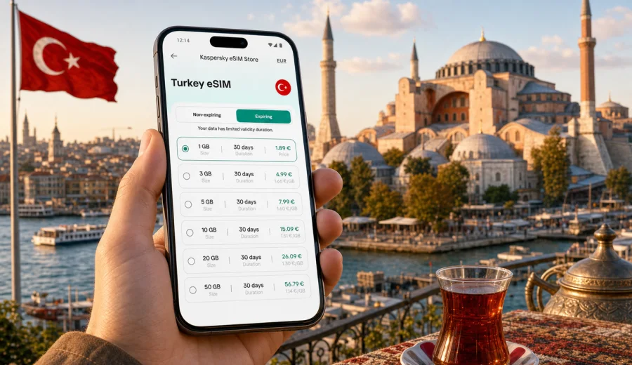 Turkey eSIM: mobile internet for travel