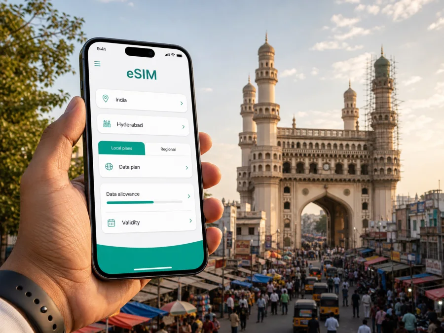 Hyderabad eSIM Guide: Mobile Internet in India