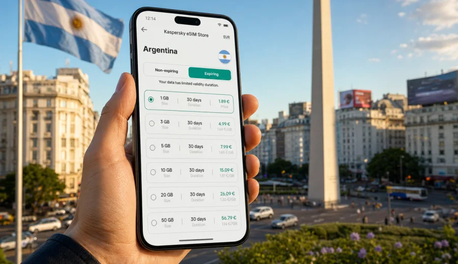 eSIM Argentina: mobile internet for travel