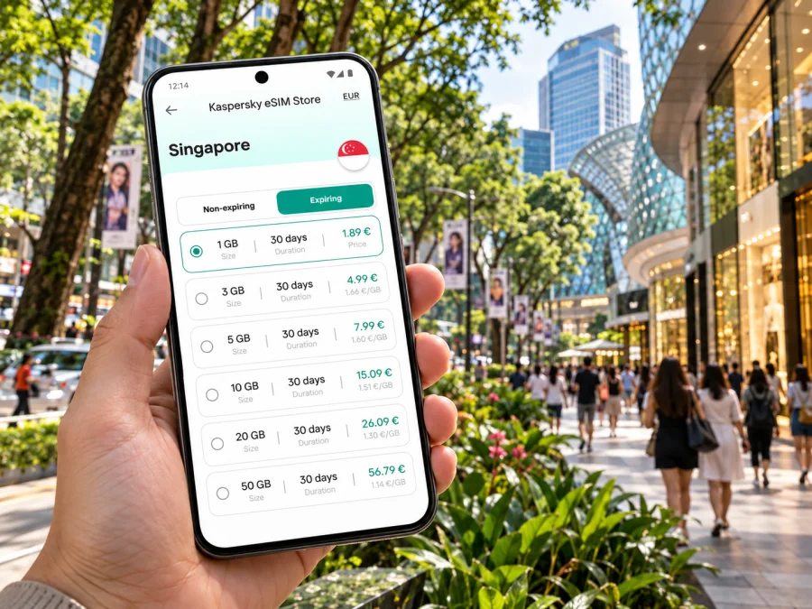 Orchard Road eSIM: Mobile Internet in Singapore