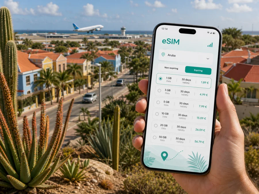 Santa Cruz eSIM: Internet in Aruba