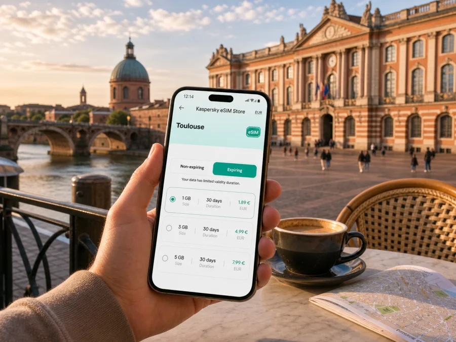 Toulouse eSIM for Mobile Internet