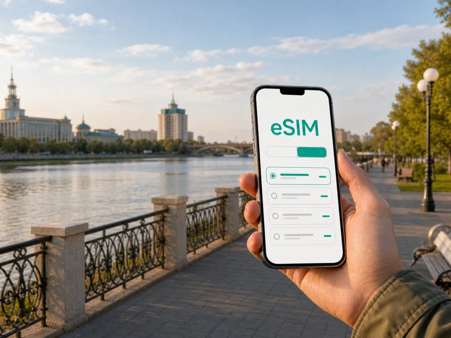 Kostanay eSIM: Mobile Internet for Your Trip