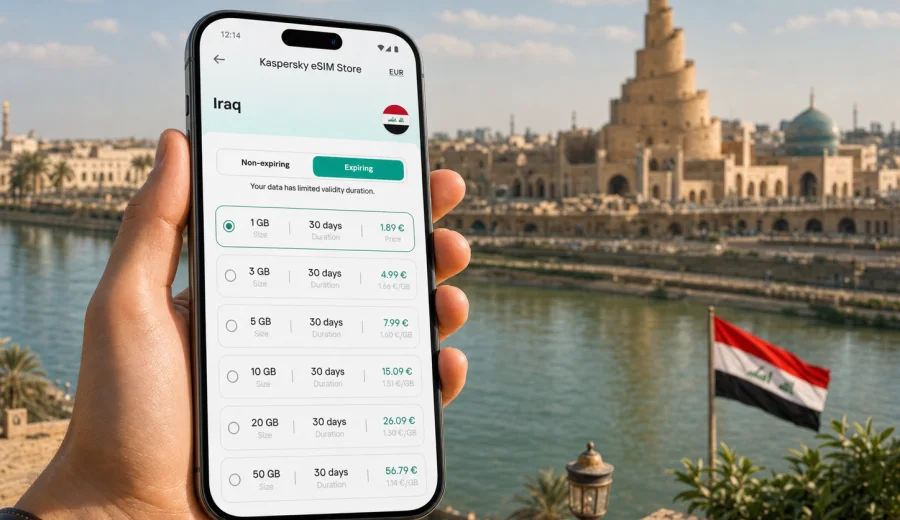 eSIM in Iraq: mobile internet for travel