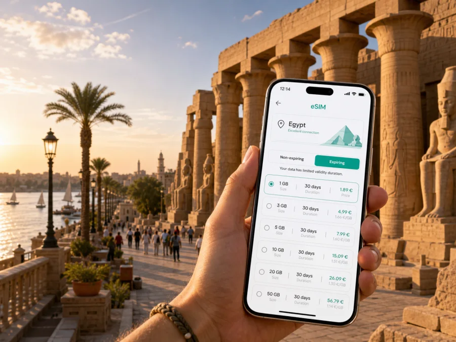 Luxor eSIM: Mobile Internet for Egypt Travel