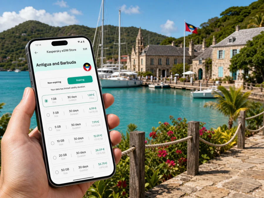 English Harbour eSIM: mobile connection and internet