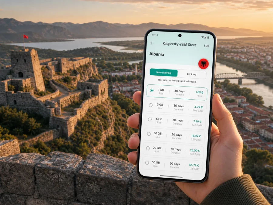 Shkoder eSIM for mobile internet in Albania