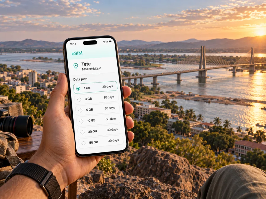 Tete eSIM: Mobile Internet for Mozambique Trips