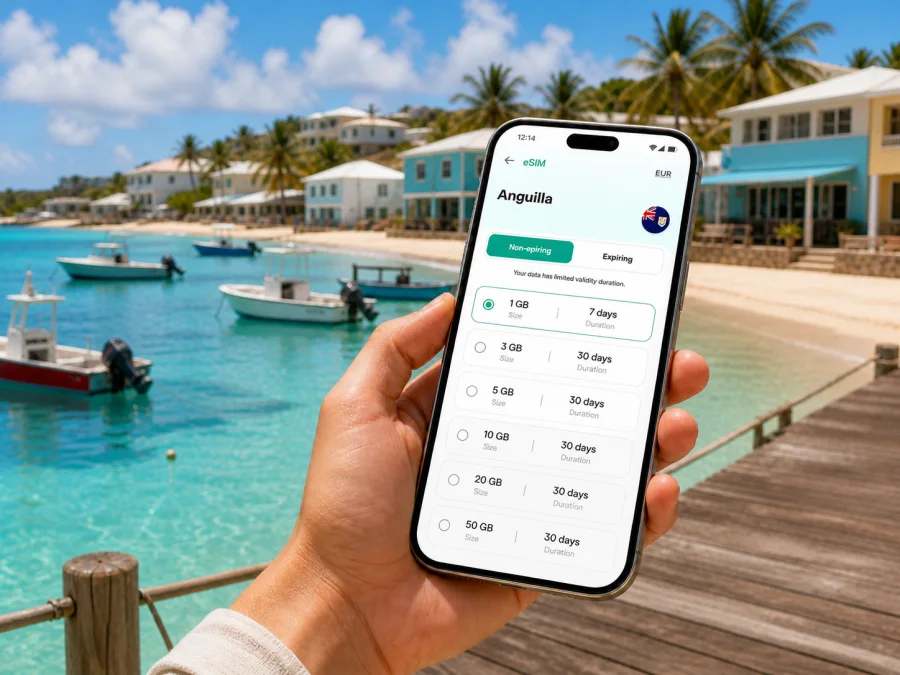 Island Harbour eSIM for Anguilla Travel