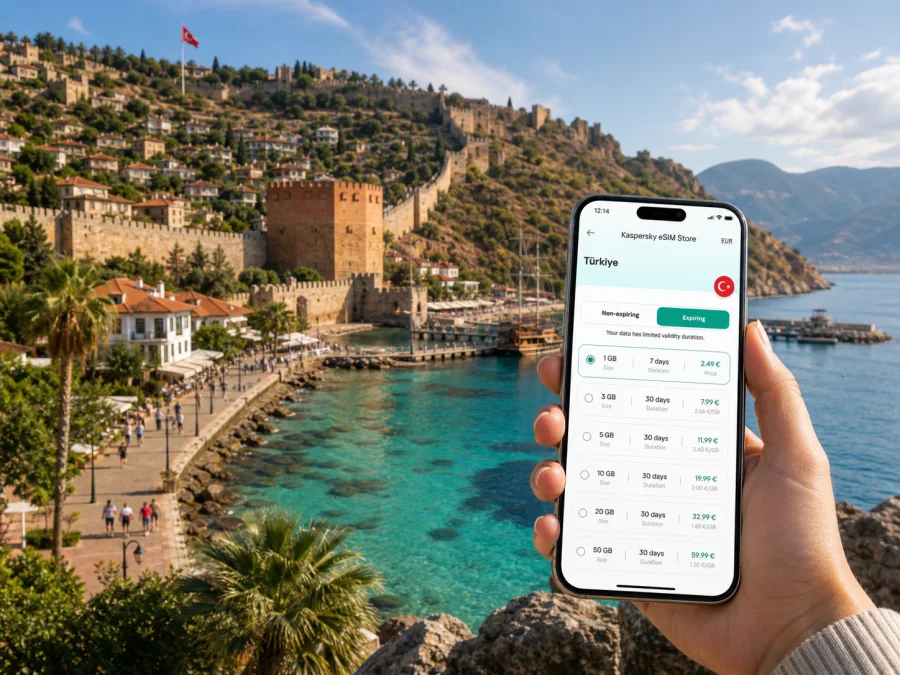 Alanya eSIM for Mobile Internet in Turkey