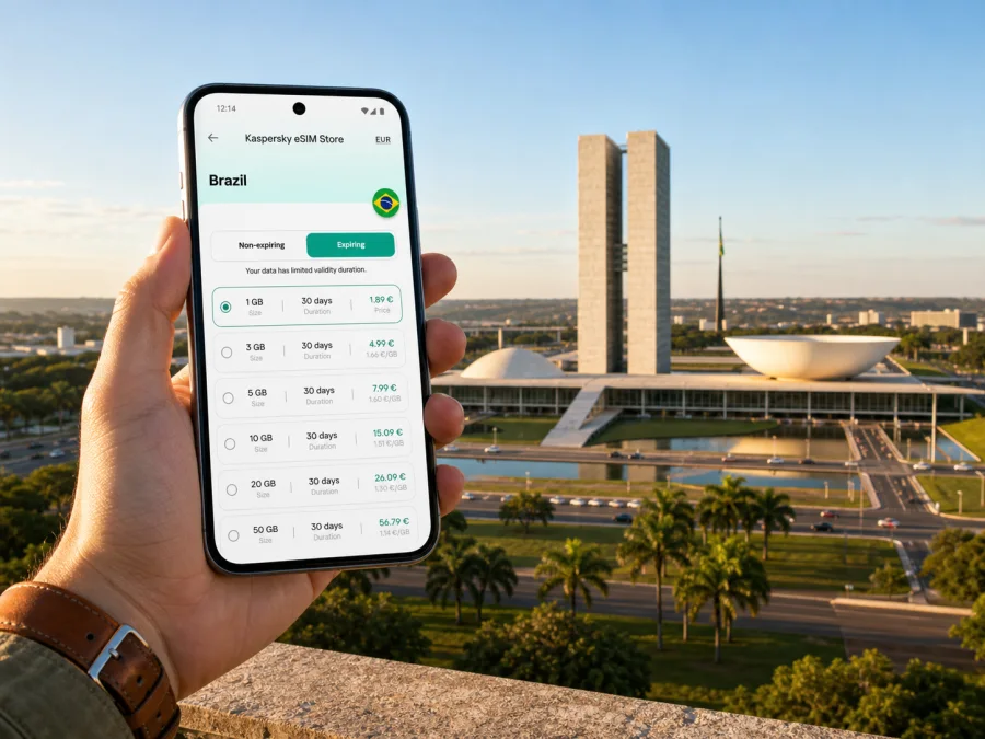 Brasilia eSIM for mobile internet