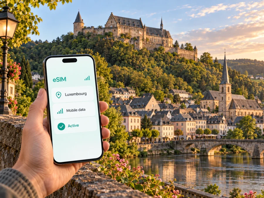Vianden eSIM: Mobile Internet for Luxembourg
