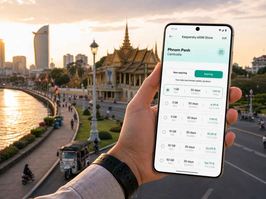 Phnom Penh eSIM for mobile internet