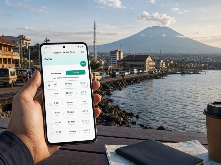 Goma eSIM: mobile internet for your trip