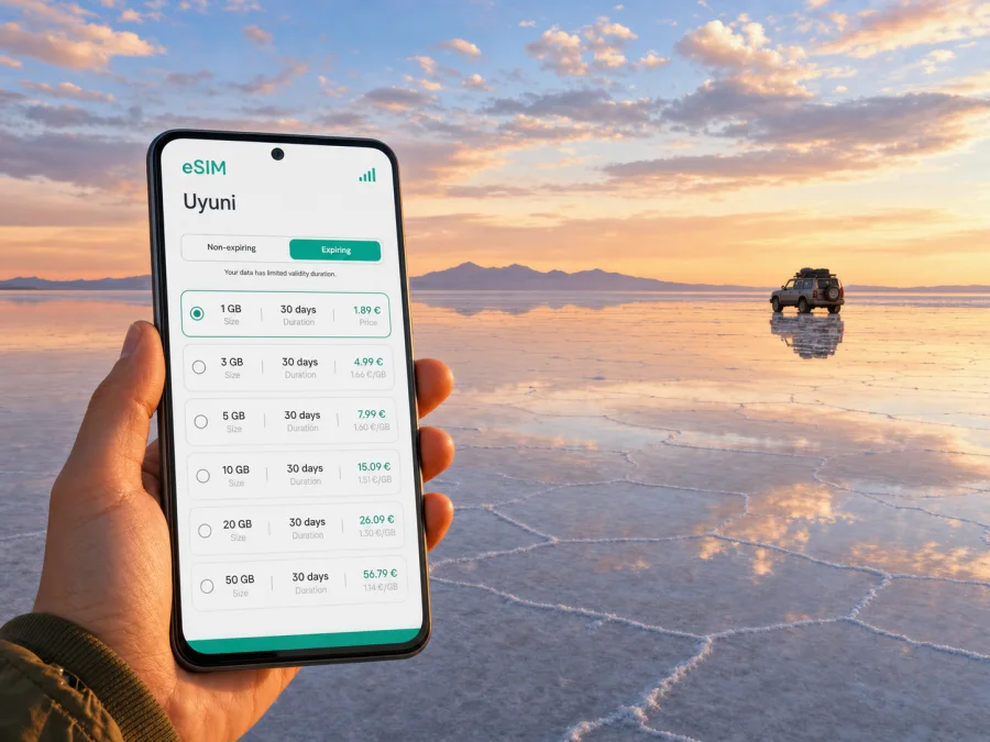 Uyuni eSIM for Mobile Internet in Bolivia