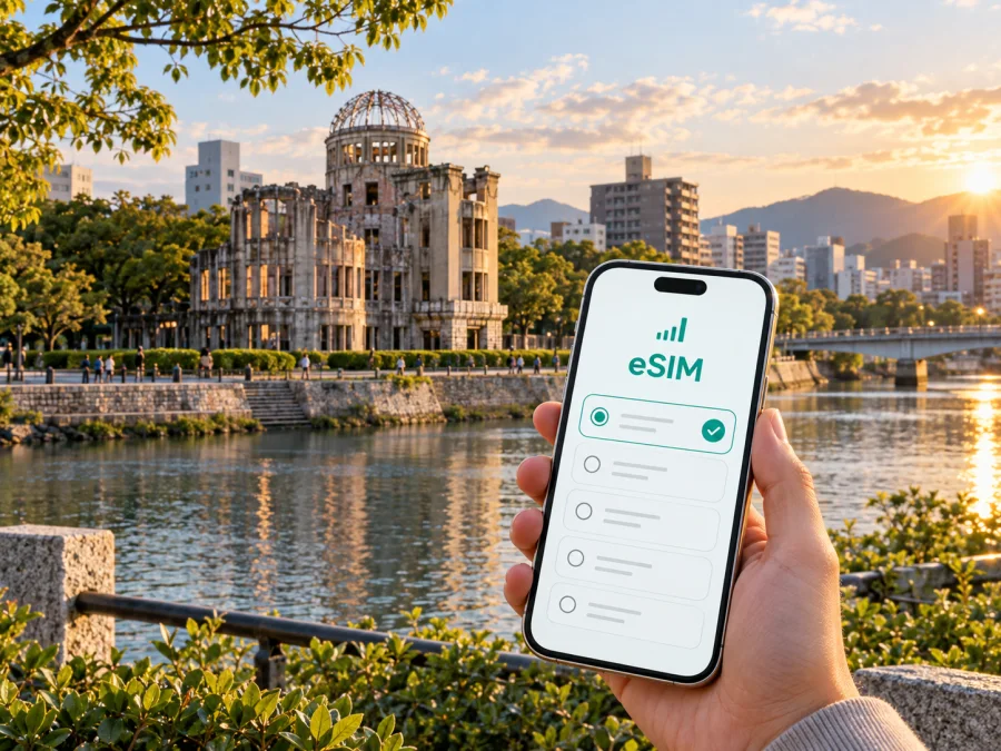 Hiroshima eSIM: Mobile Internet for Japan Trips