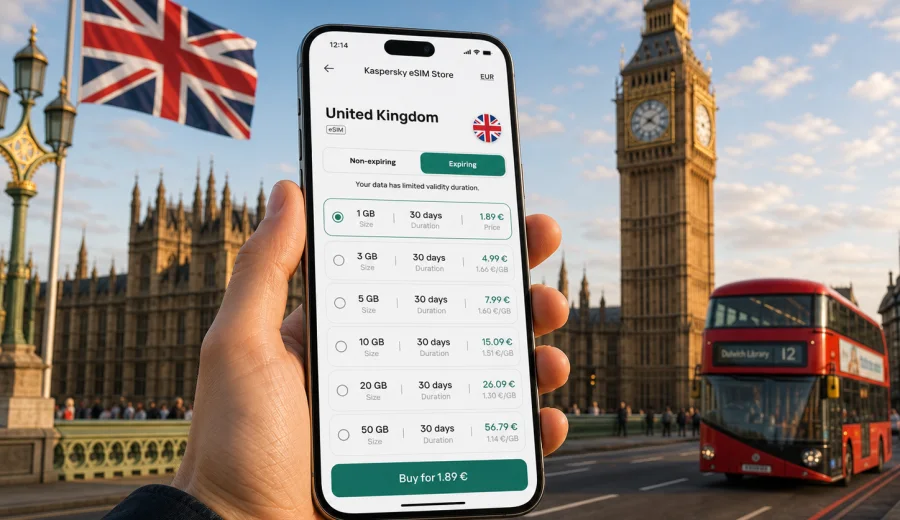 United Kingdom eSIM: mobile internet
