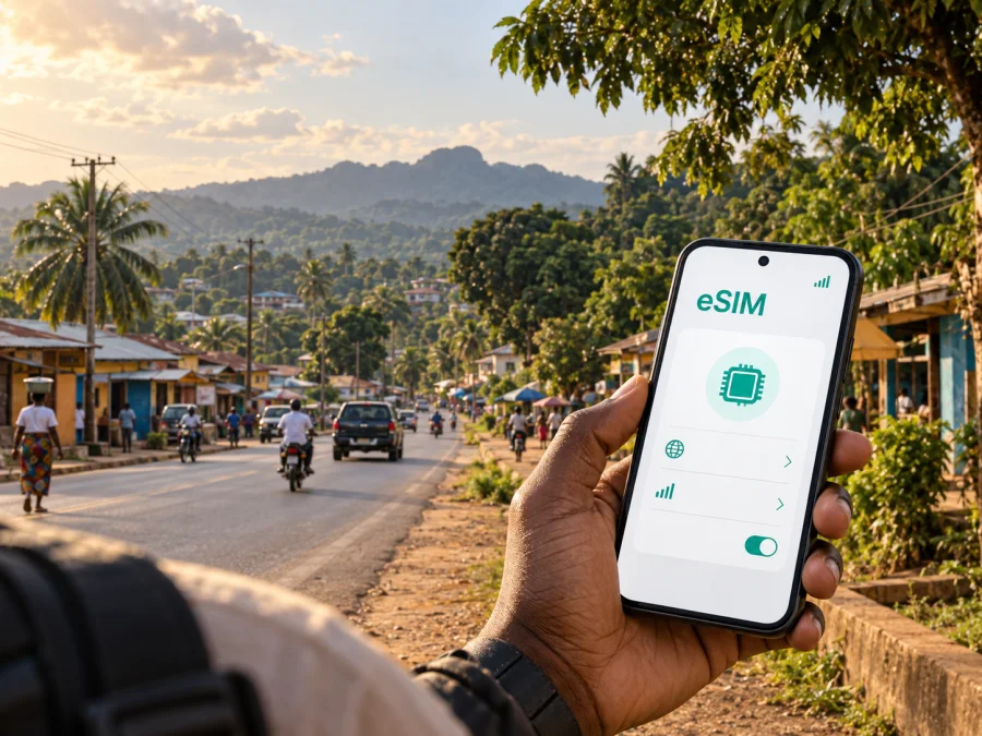 Sanniquellie eSIM: Mobile Internet for Liberia Trips