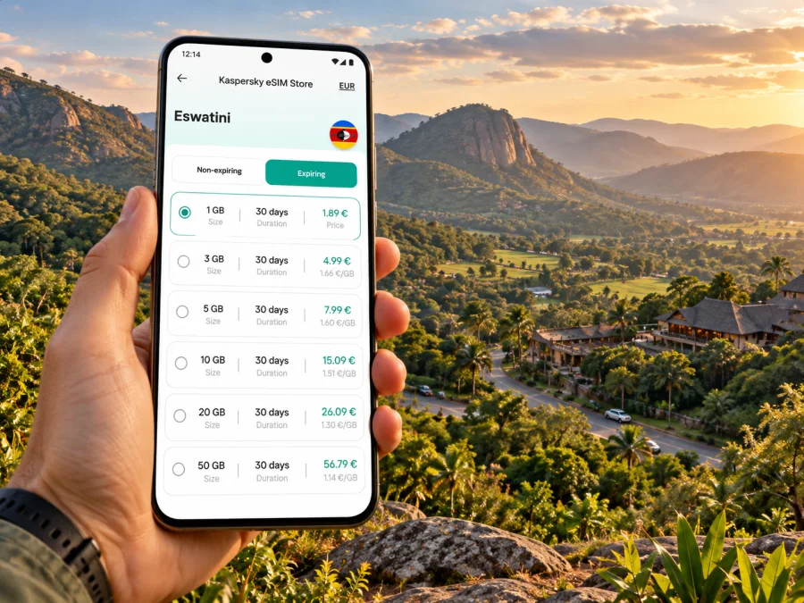 Ezulwini eSIM for Mobile Internet in Eswatini