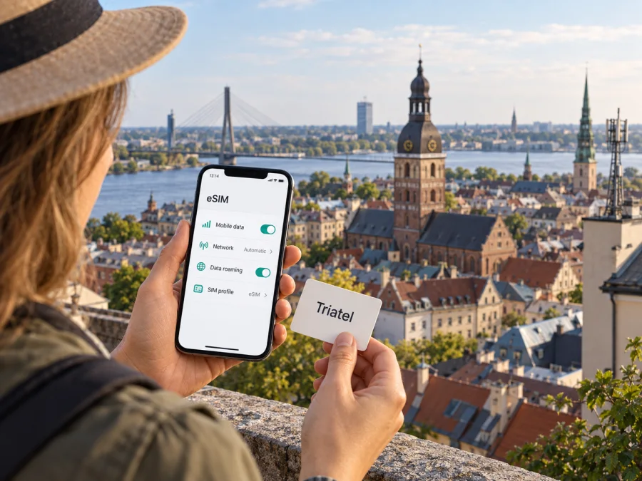 Triatel eSIM in Latvia: what to check