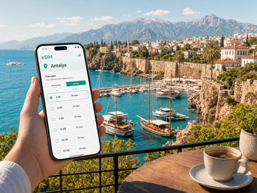 Antalya eSIM for Mobile Internet